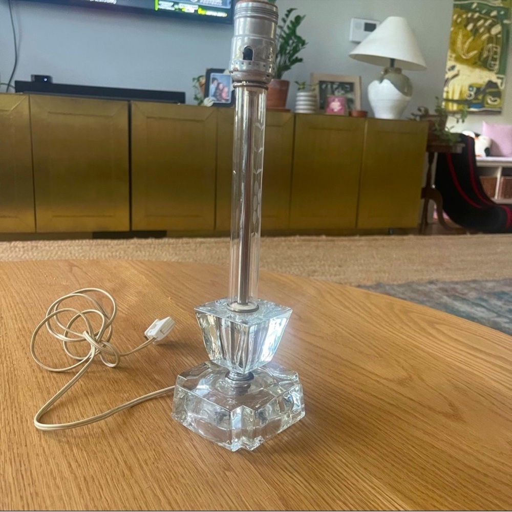 Vintage Crystal Table Lamp